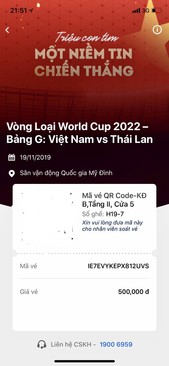 Ảnh bán vé lẻ qr trận thái lan