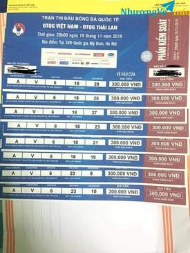 Ảnh 4 cặp vé khán đài A loại 300k trận Thái Lan 19/11