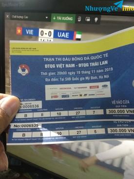 Ảnh Bán 1 cặp vé 300k KĐ B tầng 2 cửa 10