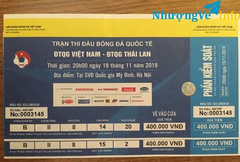 Ảnh Bán 1 cặp vé khán B trận Thái Lan loại 400k