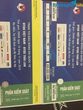 Ảnh bán cặp vé khán đài D trận việt nam - thái lan ngày 19/11
