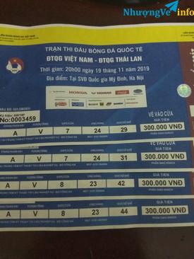 Ảnh Còn 2 cặp vé 300k khán đài A tầng 5 cửa 7 cửa 8