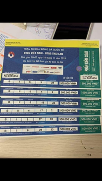 Ảnh Cần mua vé bóng đá, kd B, II, cửa 6.