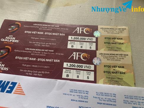 Ảnh Bán nhanh cặp vé 1tr2 Nhật Bản