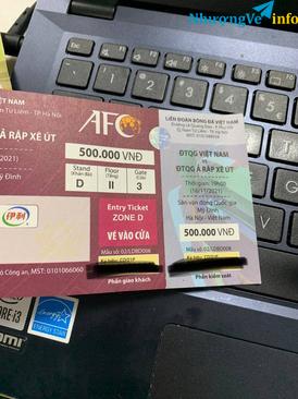 Ảnh Bán cặp vé VN-NB khán đài B tầng 2 cửa 5 giá 1tr2