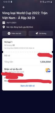 Ảnh Chính chủ pass lại vé do mũi 2 chưa đủ 14 ngày