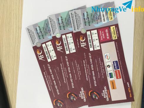 Ảnh Vé VN - Arab giá cắt lỗ 0.8 cho anh em