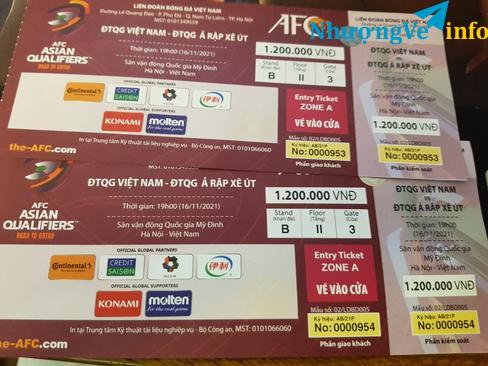 Ảnh Cặp vé A Ả Rập Xê Út siêu rẻ