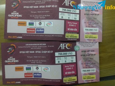Ảnh Pass cặp vé 700k khán đài b