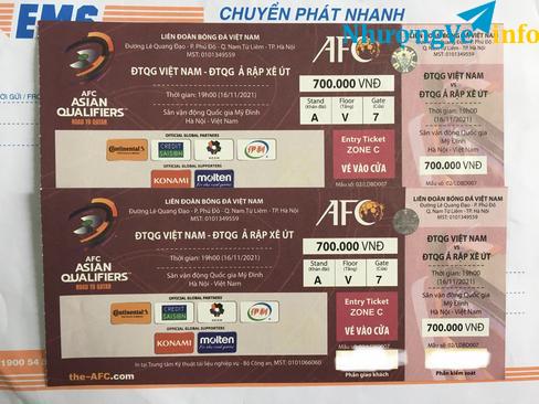 Ảnh Pass cặp vé trận Việt Nam - Ả rập khán đài A view đẹp CÓ BÁN LẺ 1 VÉ