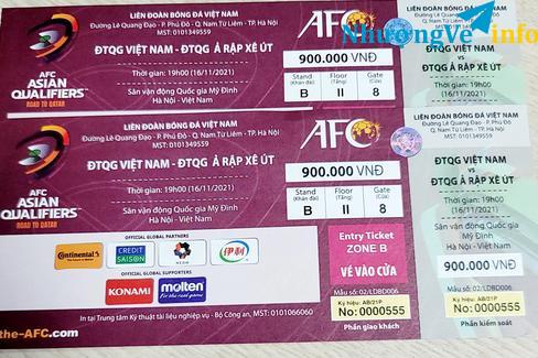 Ảnh Pass nhanh vé bóng đá VN - Ả rập vị trí đẹp, ship tận nơi.