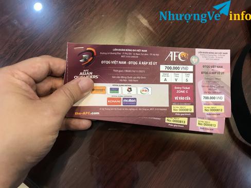 Ảnh Bán vé trận Việt Nam - Ả rập