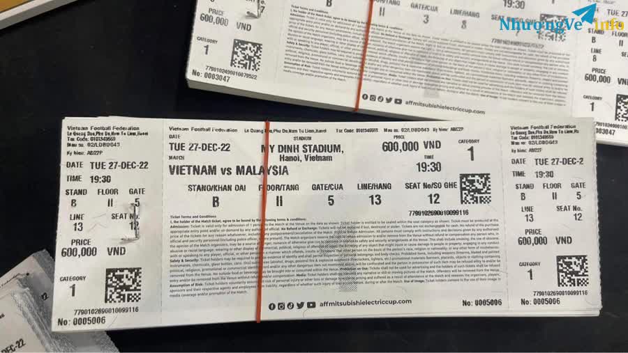 Ảnh Bán vé bóng đá AFF cup
