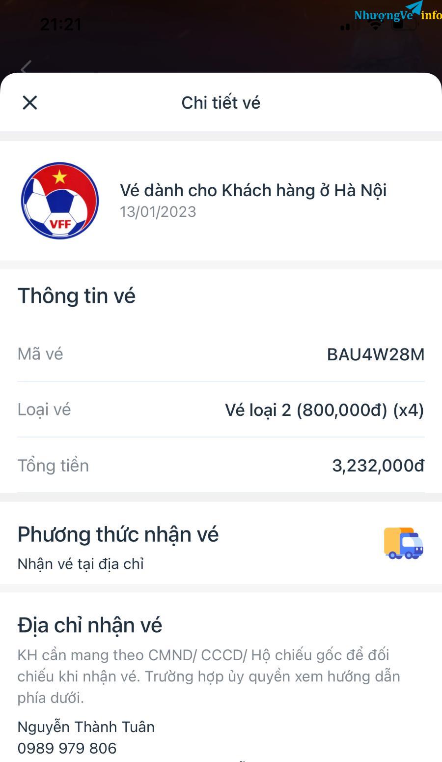 Ảnh Vé loại 2- chung kết AFF Cup