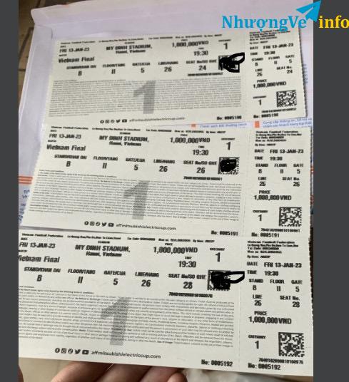 Ảnh Cần ra đi 3 vé loại 1 . Giá công khai 5 triẹu/3 vé. Lh 0936993678