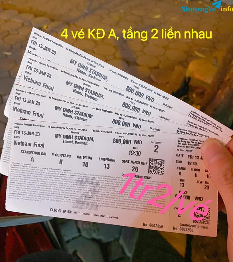 Ảnh 4 vé KĐ A tầng 2 kề nhau