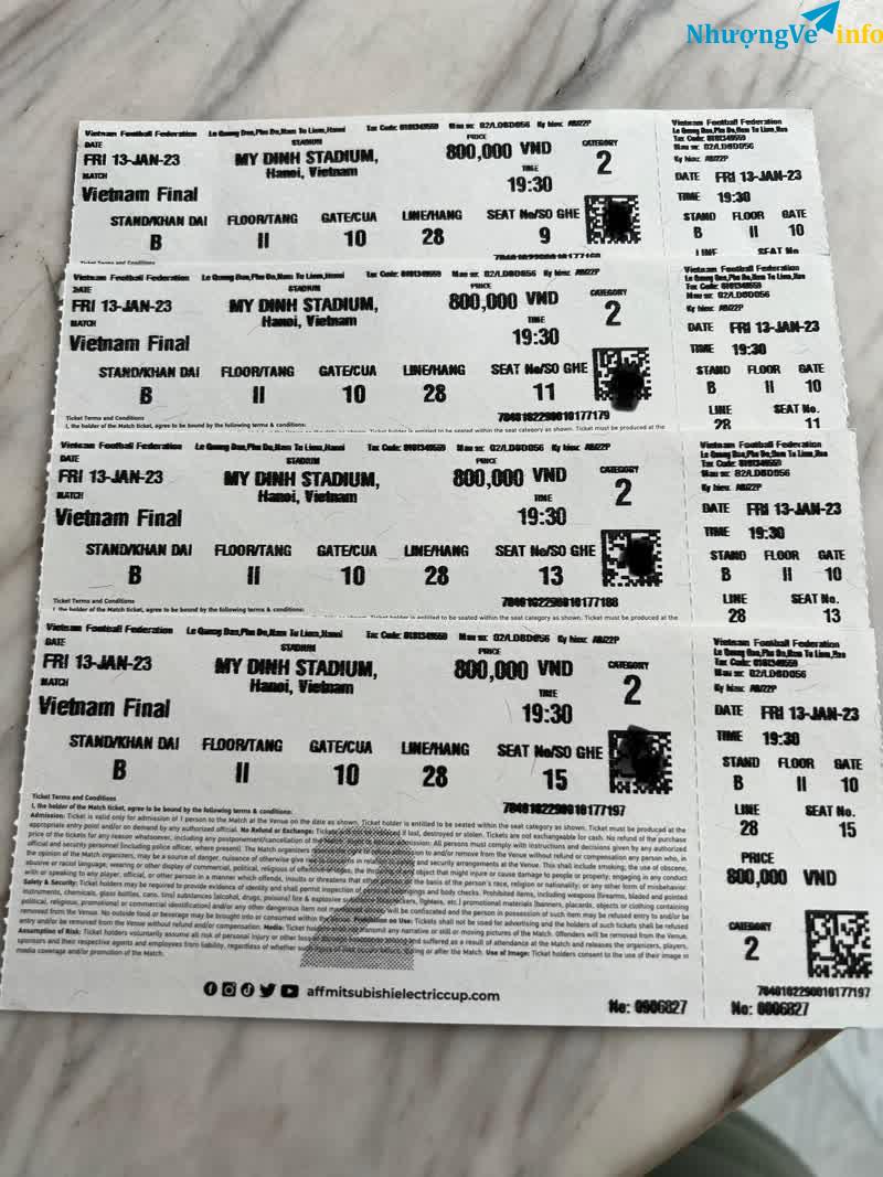 Ảnh Thanh lý 2 cặp gần nhau trận chung kết Việt Nam- Thái Lan