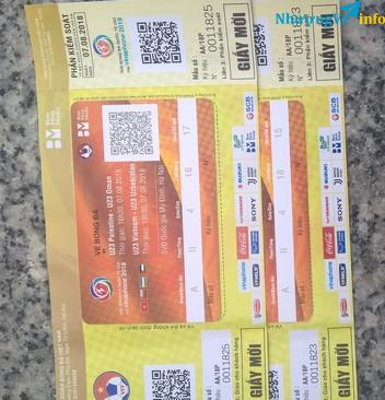 Ảnh VÉ MỜI CỬA ĐẸP KHÁN ĐÀI A U23 NGÀY 5 VÀ 7/8