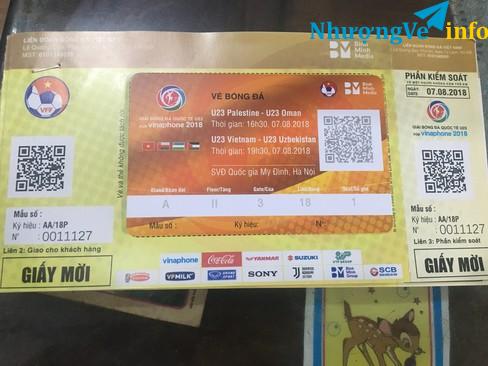 Ảnh BÁN VÉ MỜI VÉ VIP KHÂN ĐÀI A B CỬA 1 2 3 4