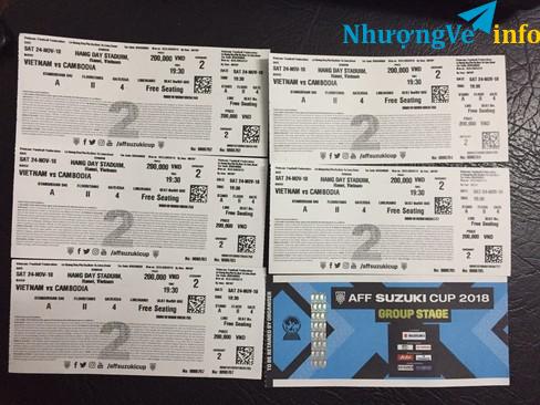 Ảnh Còn 2 cặp vé Vip khán đài A, tầng 2, bán nhanh 1,5tr