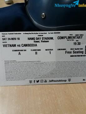 Ảnh BÁN VÉ Mời  TRẬN Việt Nam! CAM