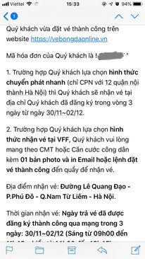 Ảnh Bán vé trận BK lượt về giữa Việt Nam & Philipin ngày 6/12 sân mỹ đình