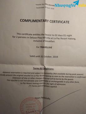 Ảnh Thanh lý voucher 2 ngày 1 đêm ở La Paz Resort Hạ Long