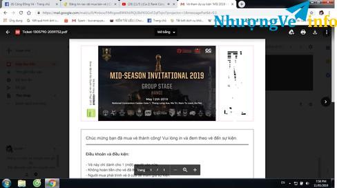 Ảnh Bán vé MSI Ngày 12/05 Loại 3