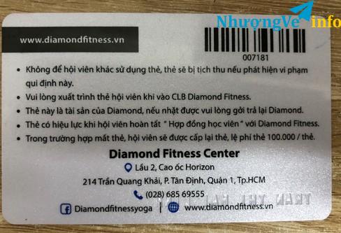 Ảnh BÁN THẺ GYM DIAMOND FITNESS