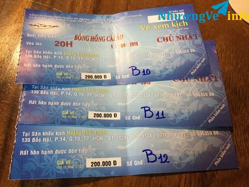 Ảnh Cần bán gấp 3 vé xem kịch BÔNG HỒNG CÀI ÁO,món quà ý nghĩa mùa vu lan