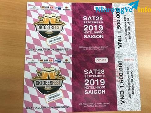 Ảnh Vé lễ hội bia Đức Oktoberfest 2019 tại KS Nikko Saigon - Tối thứ 7 - 28/9/2019