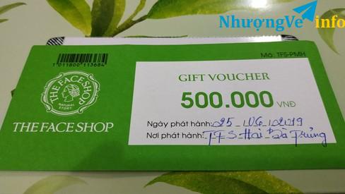 Ảnh Cash Voucher mua mỹ phẩm Hàn Quốc THE FACE SHOP