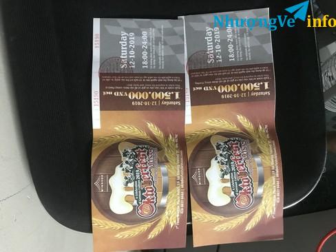 Ảnh Cần để lại 1 cặp vé tham dự lễ hội bia Đức oktoberfest vào ngày 12/10/2019