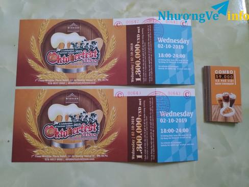 Ảnh Bán vé lễ hội bia Đức Oktoberfest (Thứ 4 ngày 02/10) tặng combo voucher Amazing Coffee (Free-ship)