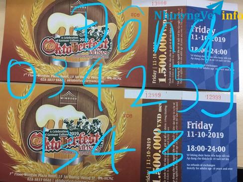 Ảnh Vé Lễ hội bia Oktoberfest 11/10