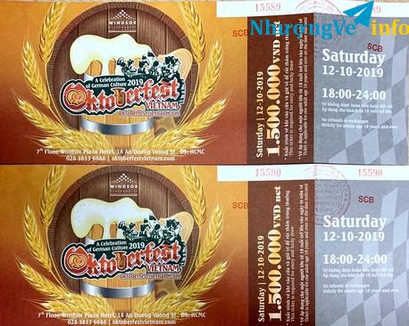 Ảnh Vé lễ hội bia Đức Oktoberfest 12/10/2019