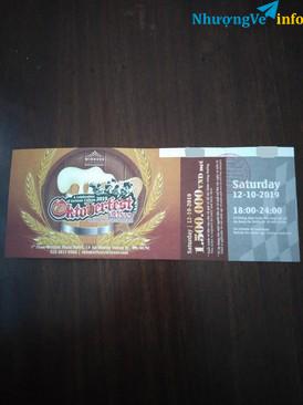 Ảnh Bán 1 vé Oktoberfest 12/10 giá rẻ