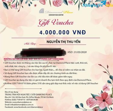 Ảnh NHƯỢNG LẠI VOUCHER GIẢM GIÁ NHÀ HÀNG TIỆC CƯỚI DIAMOND PLACE PHÚ NHUẬN