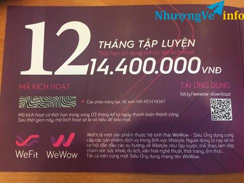 Ảnh Nhượng lại thẻ wefit 12 tháng