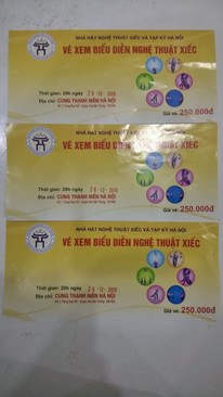 Ảnh Nhượng lại 3 vé xem biểu diễn nghệ thuật xiếc giá rẻ vào 20h ngày 26/12/2019