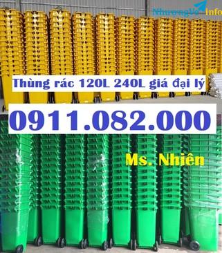 Ảnh Bán buôn thùng rác 240 lít giá rẻ tại hậu giang- lh 0911.082.000