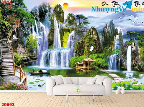 Ảnh Chuyên dán và thi công tranh dán tường hà nội