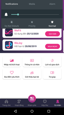 Ảnh Nhượng lại thẻ tập wefit có hạn sử dụng đến hết năm 2020
