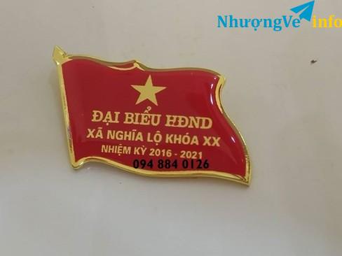 Ảnh nơi làm huy hiệu đại hội đảng,sản xuất huy hiệu đại hội,cung cấp logo đeo áo giá rẻ