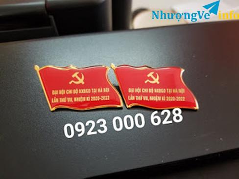 Ảnh In huy hiệu Đại Hội, huy hiệu Đại Hội, phù hiệu Đại hội, lá cờ đảng