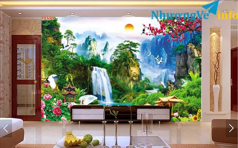 Ảnh Tranh phong thuỷ dán tường