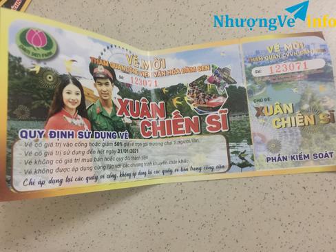 Ảnh Vé đầm sen khô giá rẻ