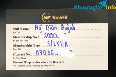 Ảnh Chuyển nhượng gói thẻ tập gym tại NowFit Yoga & Fitness Center