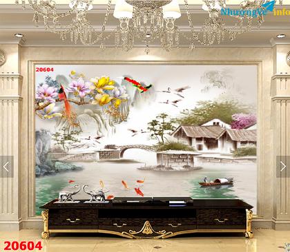 Ảnh Tranh 3d 5d 8d tranh lụa tranh kim tuyến