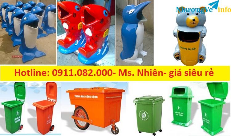 Ảnh Cung cấp thùng rác 120 lít, 240 lít, 660 lít giá rẻ tại quận 5, quận 6, quận 7- lh 0911082000